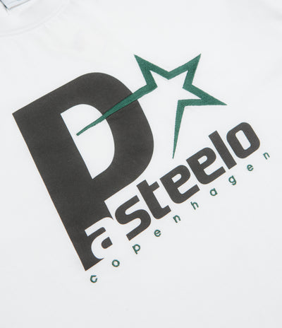 Pasteelo P Steelo T-Shirt in White and Black