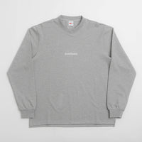 Pasteelo Pique Sports Long Sleeve T-Shirt in Heather Grey thumbnail