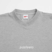 Pasteelo Pique Sports Long Sleeve T-Shirt in Heather Grey thumbnail