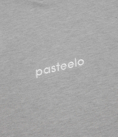 Pasteelo Pique Sports Long Sleeve T-Shirt in Heather Grey
