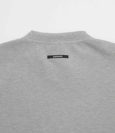 Pasteelo Pique Sports Long Sleeve T-Shirt in Heather Grey