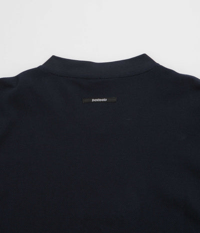 Pasteelo Pique Sports Long Sleeve T-Shirt in Navy