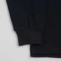 Pasteelo Pique Sports Long Sleeve T-Shirt in Navy thumbnail