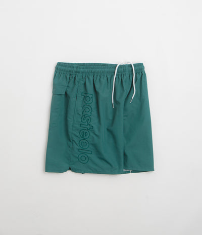 Pasteelo Script Active Shorts - Dark Teal