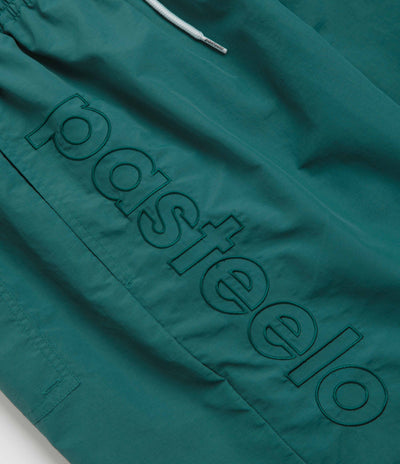 Pasteelo Script Active Shorts - Dark Teal