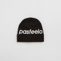 Pasteelo Script Beanie in Black thumbnail