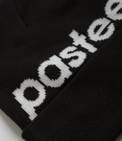 Pasteelo Script Beanie in Black