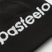 Pasteelo Script Beanie in Black thumbnail