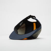 Pasteelo Stripe Cap in Navy and Olive / Gold thumbnail