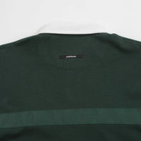 Pasteelo Stripe Polo Shirt in Forest and White thumbnail