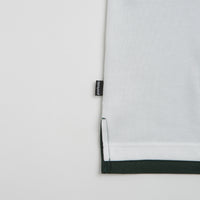 Pasteelo Stripe Polo Shirt in Forest and White thumbnail