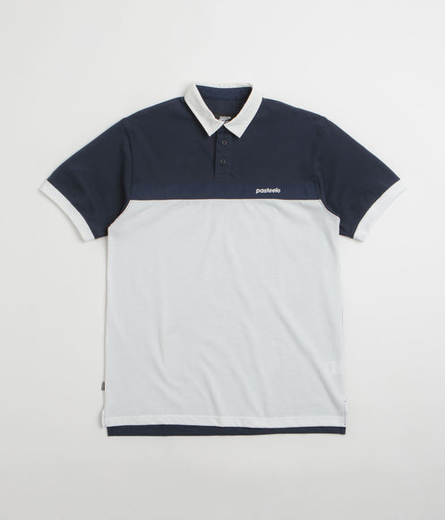 Pasteelo Stripe Polo Shirt - Navy / White