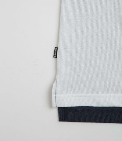 Pasteelo Stripe Polo Shirt in Navy and White