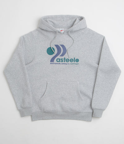 Pasteelo Track Hoodie in Heather Grey