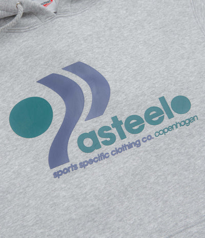 Pasteelo Track Hoodie in Heather Grey