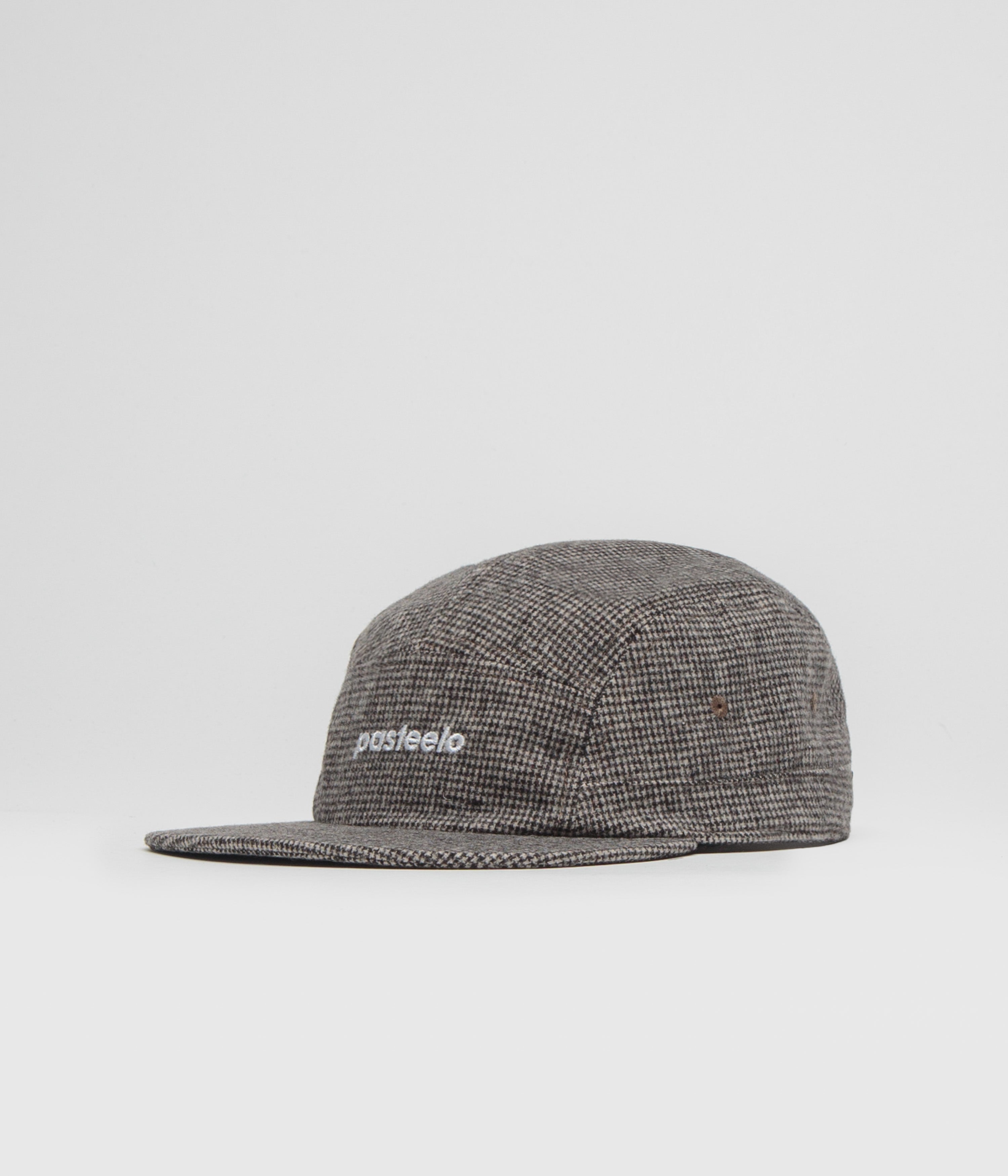 Pasteelo Wool Blend Cap in Micro Check