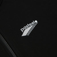 Pasteelo Zip Up Trainer Sweatshirt in Black thumbnail