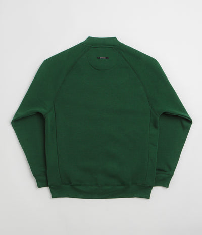 Pasteelo Zip Up Trainer Sweatshirt in Forest
