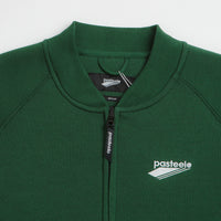 Pasteelo Zip Up Trainer Sweatshirt in Forest thumbnail