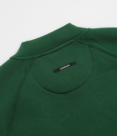Pasteelo Zip Up Trainer Sweatshirt in Forest