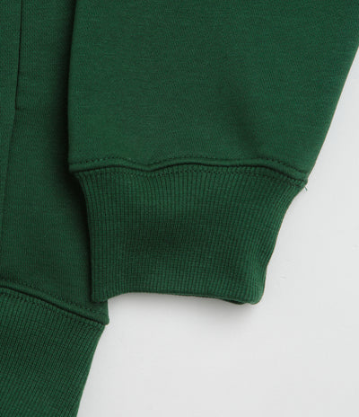 Pasteelo Zip Up Trainer Sweatshirt in Forest