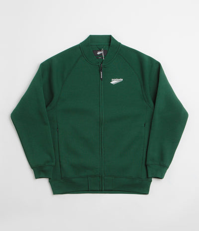 Pasteelo Zip Up Trainer Sweatshirt - Forest