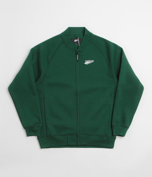 Pasteelo Zip Up Trainer Sweatshirt - Forest