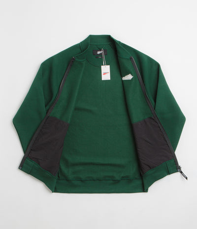 Pasteelo Zip Up Trainer Sweatshirt - Forest