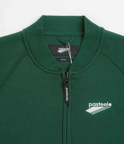 Pasteelo Zip Up Trainer Sweatshirt - Forest