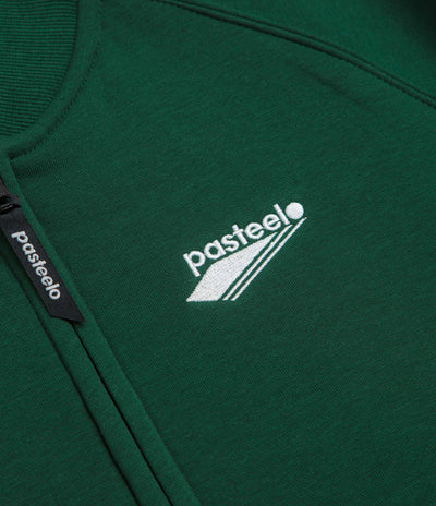 Pasteelo Zip Up Trainer Sweatshirt - Forest