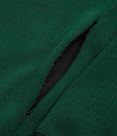Pasteelo Zip Up Trainer Sweatshirt - Forest