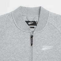 Pasteelo Zip Up Trainer Sweatshirt in Heather Grey thumbnail