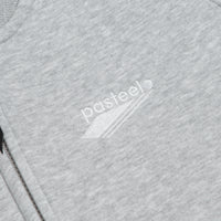 Pasteelo Zip Up Trainer Sweatshirt in Heather Grey thumbnail