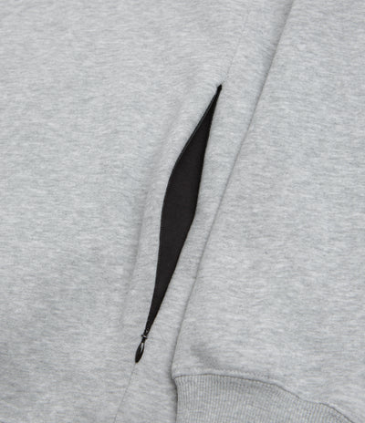 Pasteelo Zip Up Trainer Sweatshirt in Heather Grey