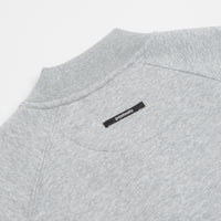 Pasteelo Zip Up Trainer Sweatshirt in Heather Grey thumbnail