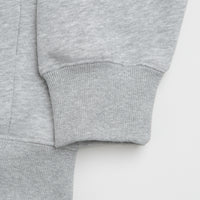 Pasteelo Zip Up Trainer Sweatshirt in Heather Grey thumbnail