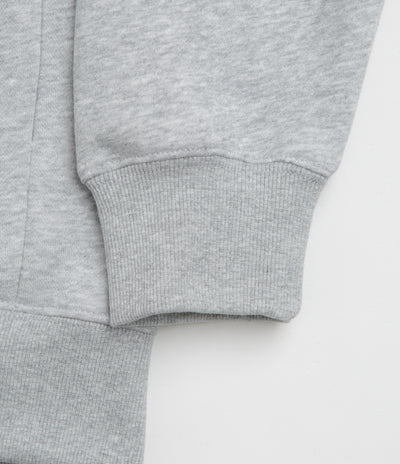 Pasteelo Zip Up Trainer Sweatshirt in Heather Grey