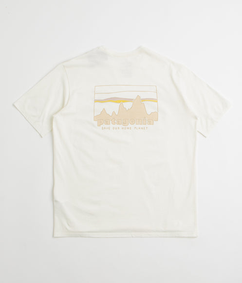 Patagonia 73 Skyline Organic T-Shirt - Birch White