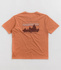 Patagonia 73 Skyline Organic T-Shirt in Sienna Clay