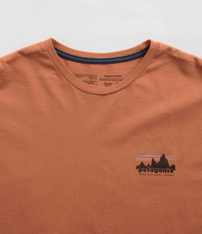 Patagonia 73 Skyline Organic T-Shirt in Sienna Clay