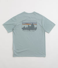 Patagonia 73 Skyline Organic T-Shirt in Thermal Blue