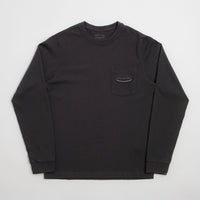 Patagonia 95 Oval Logo Pocket Long Sleeve T-Shirt - Ink Black thumbnail