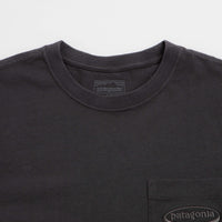Patagonia 95 Oval Logo Pocket Long Sleeve T-Shirt - Ink Black thumbnail