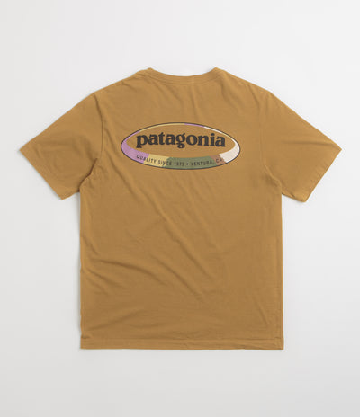 Patagonia 95 Oval Logo T-Shirt in Bobcat Brown: Sunshine