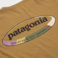Patagonia 95 Oval Logo T-Shirt in Bobcat Brown: Sunshine thumbnail