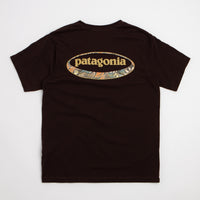 Patagonia 95 Oval Logo T-Shirt - Den Brown: Heliotropic thumbnail