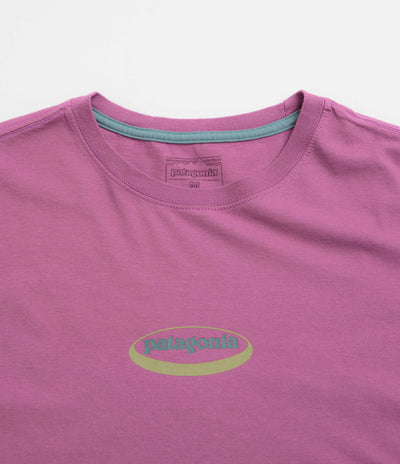 Patagonia 95 Oval Logo T-Shirt - Faded Magenta