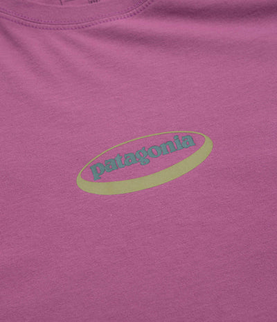 Patagonia 95 Oval Logo T-Shirt - Faded Magenta
