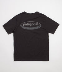 Patagonia 95 Oval Logo T-Shirt in Ink Black