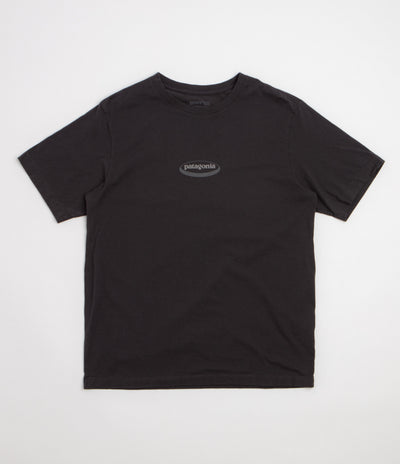 Patagonia 95 Oval Logo T-Shirt - Ink Black